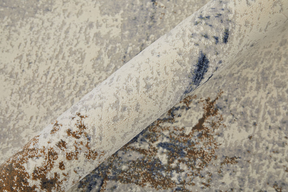 Thumbnail: Clio Modern Abstract, Ivory/Blue/Brown