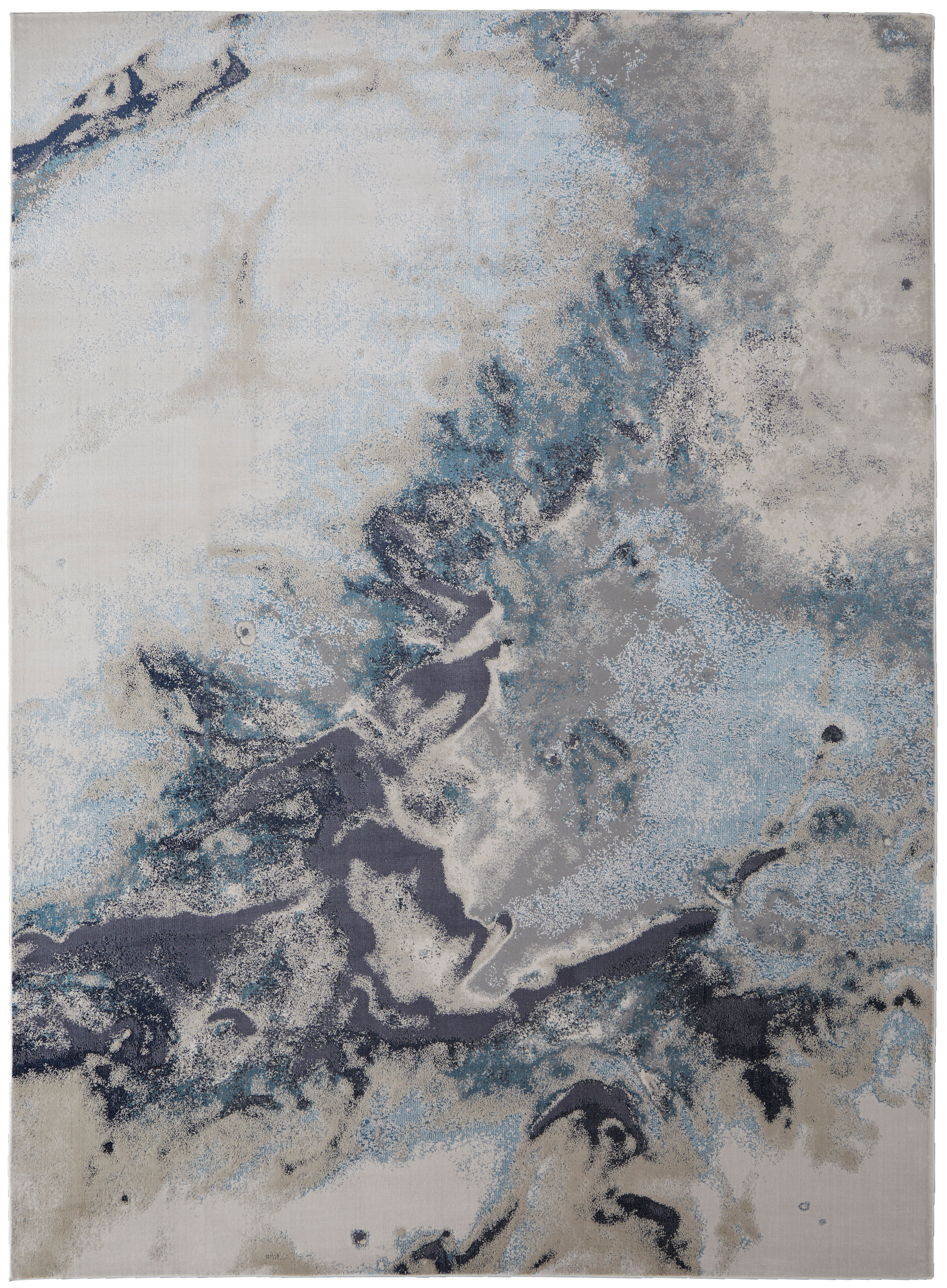 Astra Transitional Abstract, Blue/Gray/Ivory