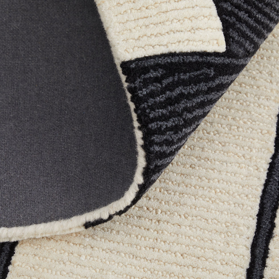 Thumbnail: Maguire Transitional Abstract, Ivory/Gray/Black