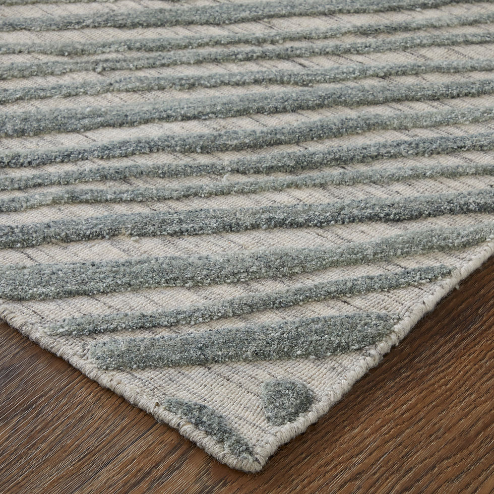 Thumbnail: Elias Modern Abstract, Green/Ivory/Tan