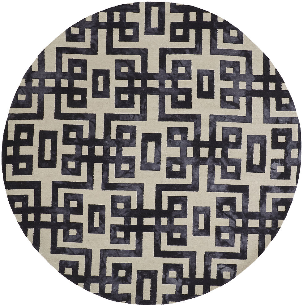 Thumbnail: Lorrain Modern Geometric, Tan/Black