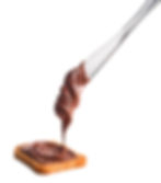 choco spread ad a knife