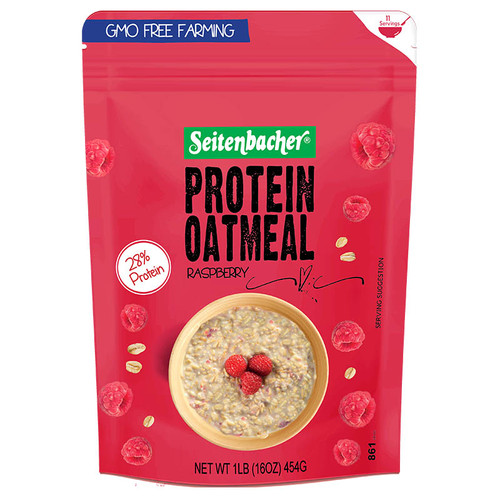 861 - Protein Oatmeal, Raspberry, 16OZ | Seitenbacher-Online