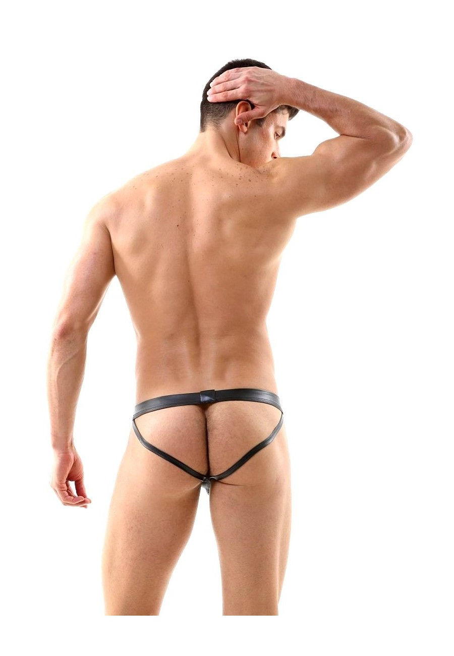 Miniatura: JOCKSTRAP CUERO SINTETICO