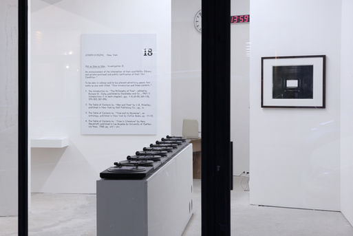 view of the exhibtion TIME at Catherine Bastide Projects, Marseille