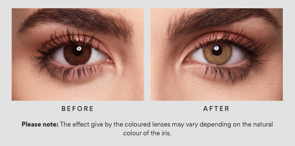 Thumbnail: HONEY - 6 months hazel coloured lenses