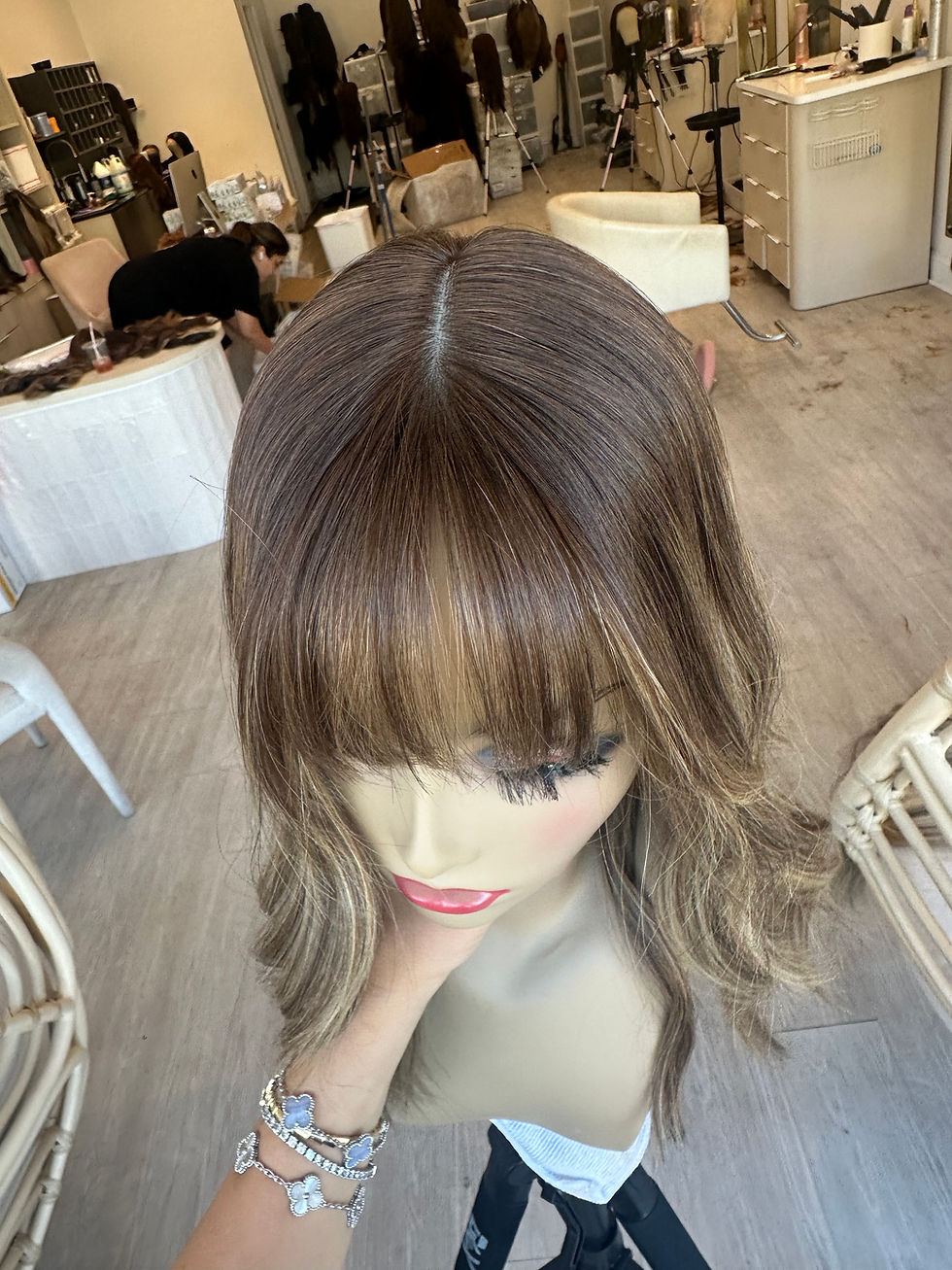 Thumbnail: TP34625/27/36/38: LIGHT LEXIE 6 ROOT PRECUT BANGS