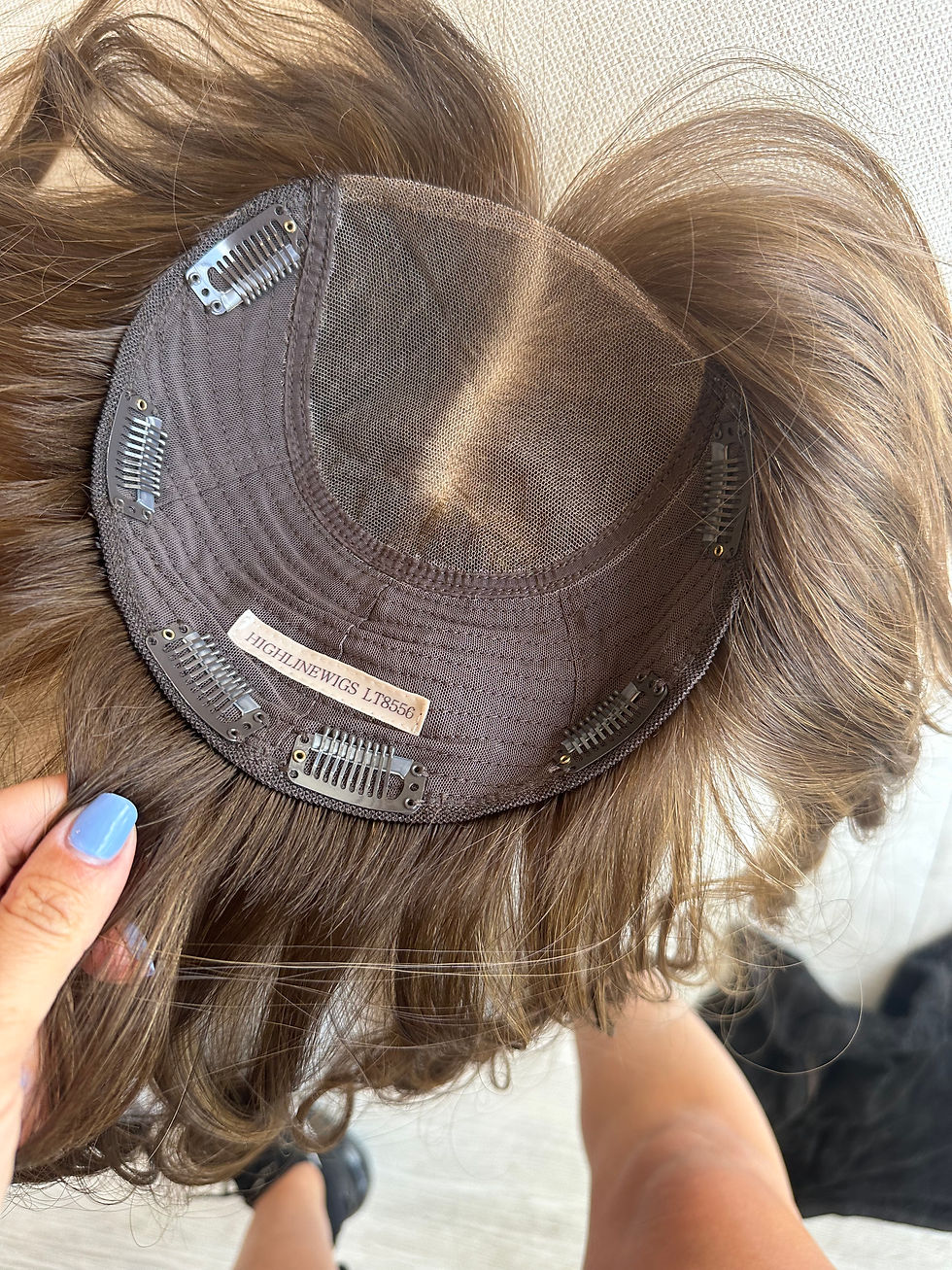 Thumbnail: CLOSED LACE TOPPER - LIGHT DIMENSIONAL BROWN - 16/20/24"