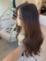 Thumbnail: LT6781: LACE WIG - XS 24” - AUBURN BROWN ROOTED IN DARK BROWN