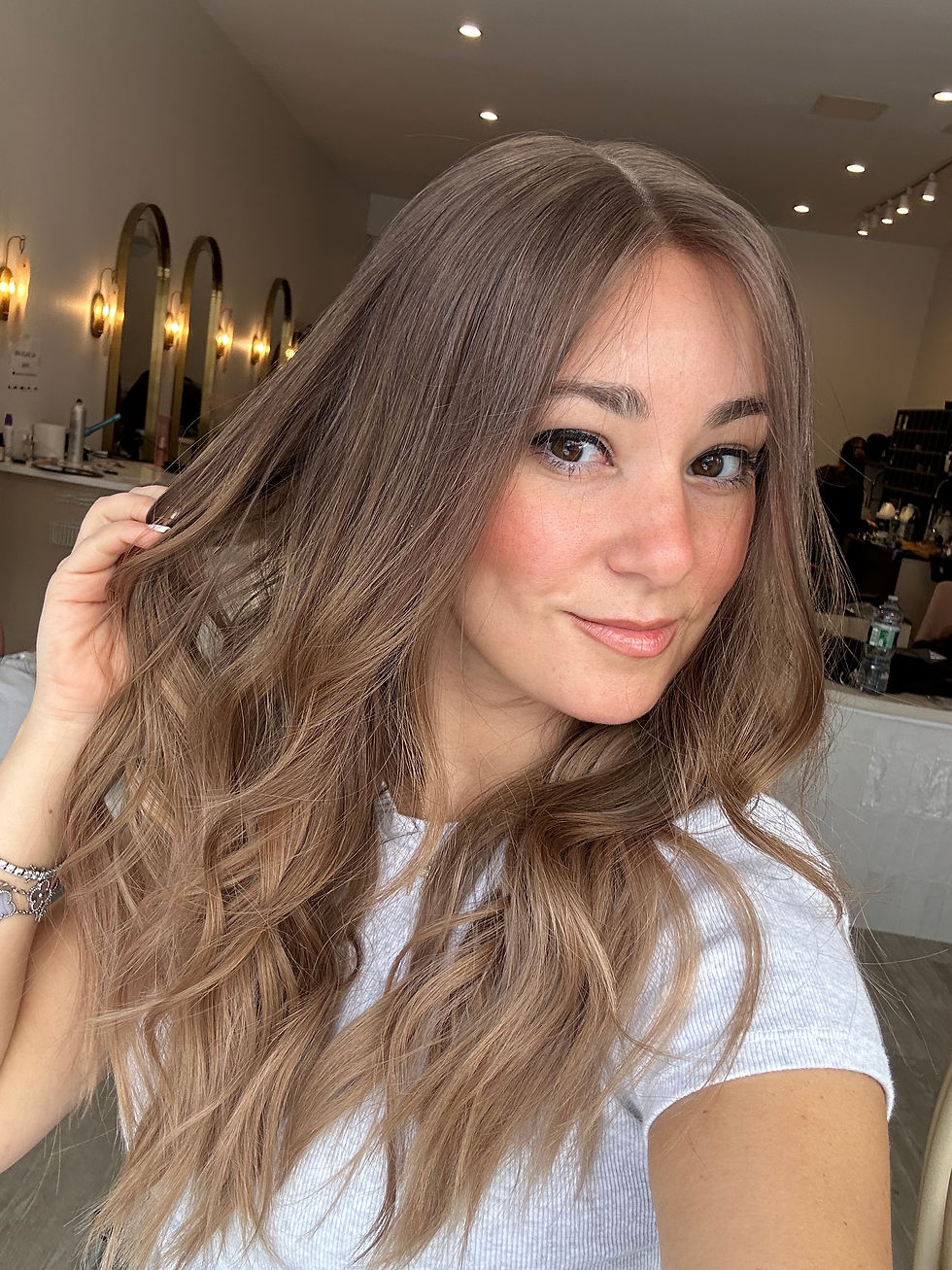 Thumbnail: LACE TOP WIG - TOASTED ALMOND OMBRE - XS-LARGE 12"/16"/20"/22"