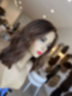Thumbnail: LACE TOP WIG - BROWN X CARAMEL XXS-L 15-16"