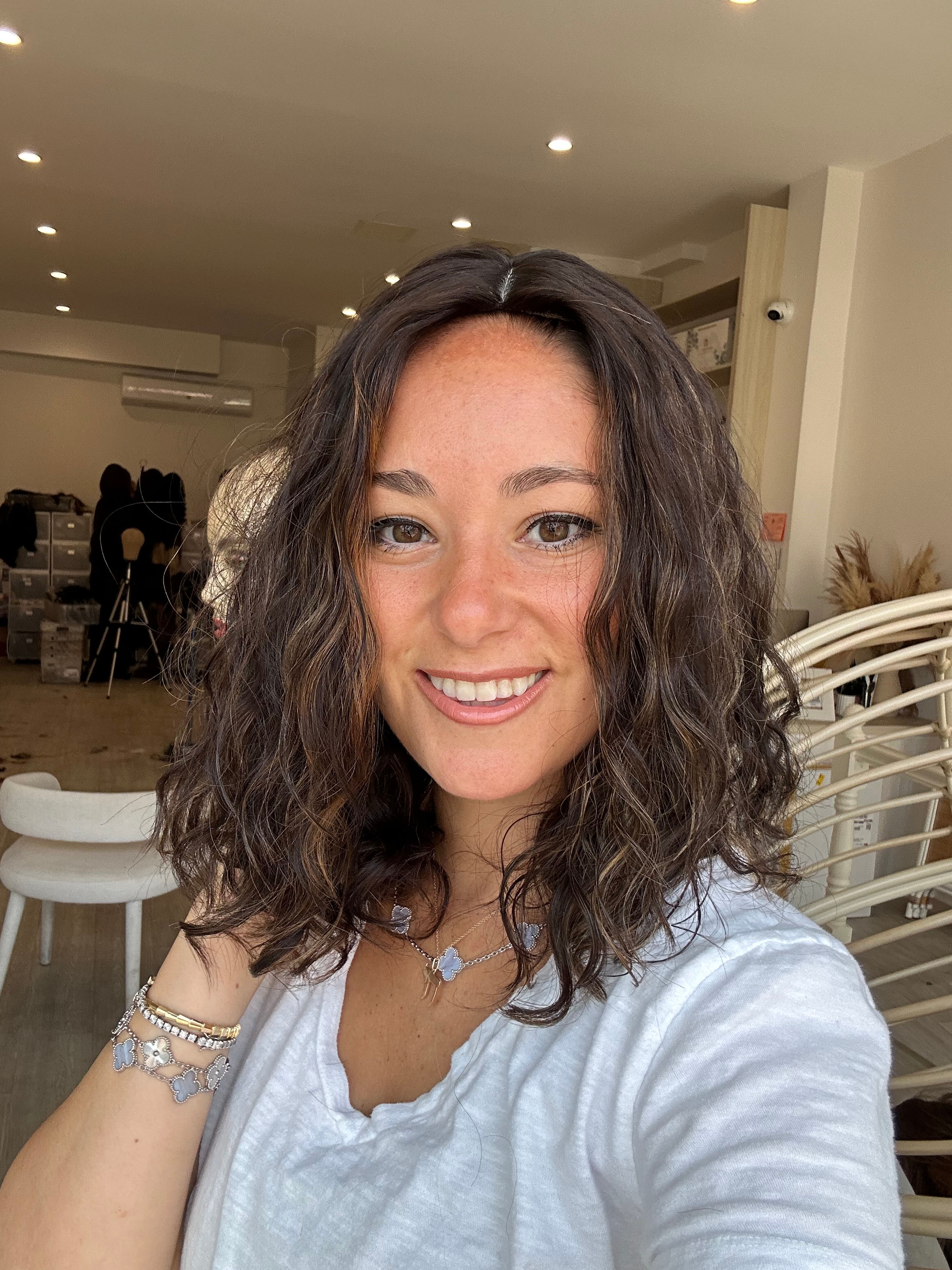 TWCP29794: NATURAL DARK BROWN WITH CUSTOM BALAYAGE PERM WAVY
