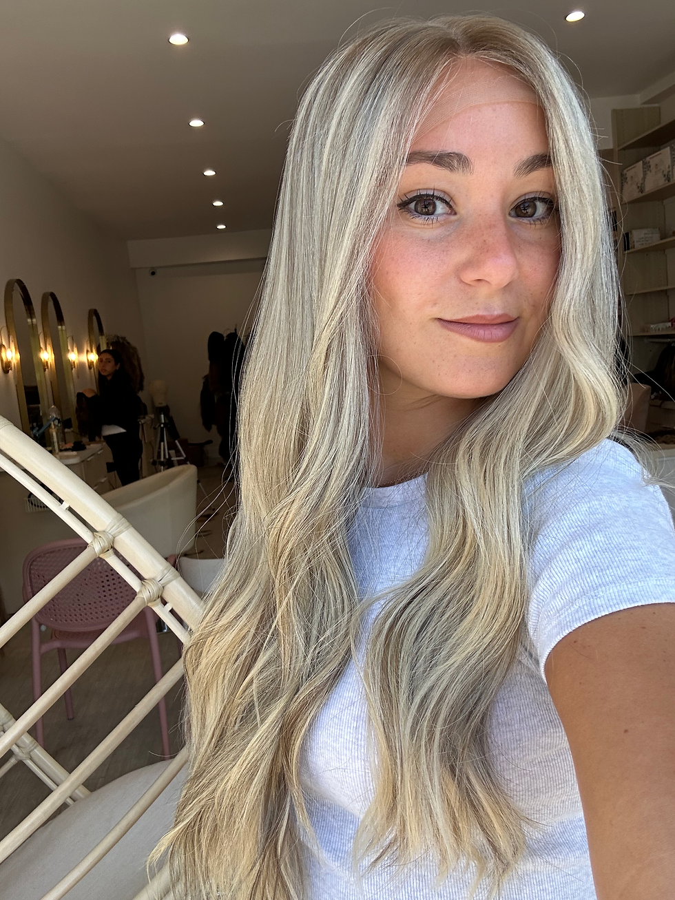 Thumbnail: LACE TOP WIG - PLATINUM DIMENSIONAL BLONDE 27-28” XS/S/M