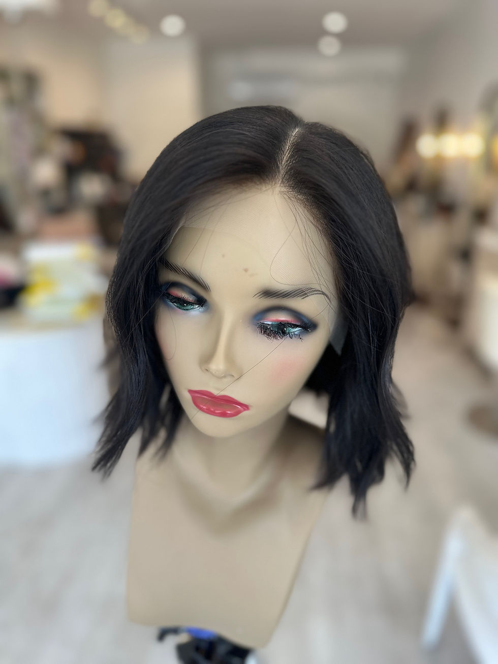 Thumbnail: LACE TOP WIG - NATURAL SOFT BLACK - 12" XS/S/M/L