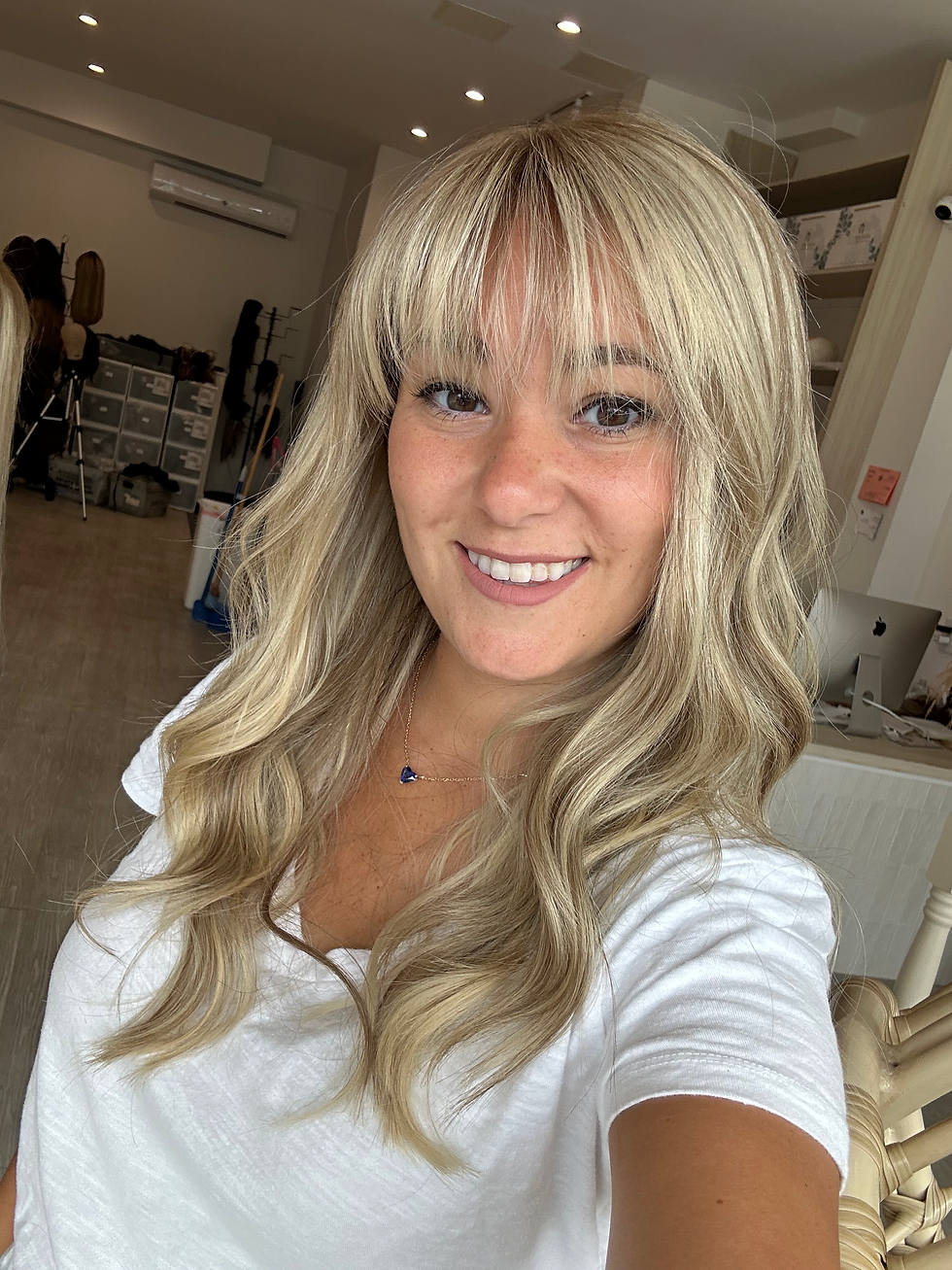 LACE TOP WIG PRECUT BANG LARGE 20-22”