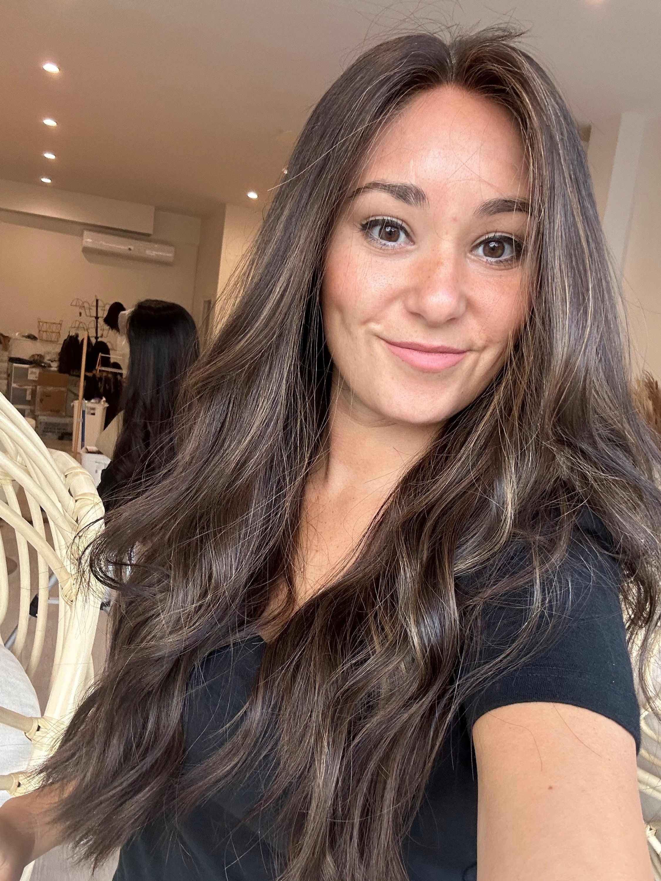 LACE TOP WIG - DARK BROWN X CARAMEL XS-M 25-26"