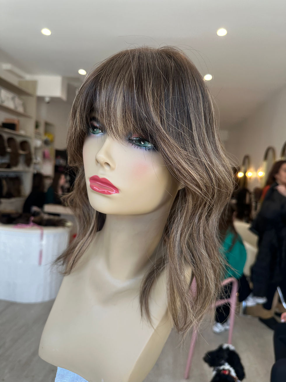 Thumbnail: CLOSED LACE TOPPER - LEXIE 4 PRECUT BANGS 14-16"
