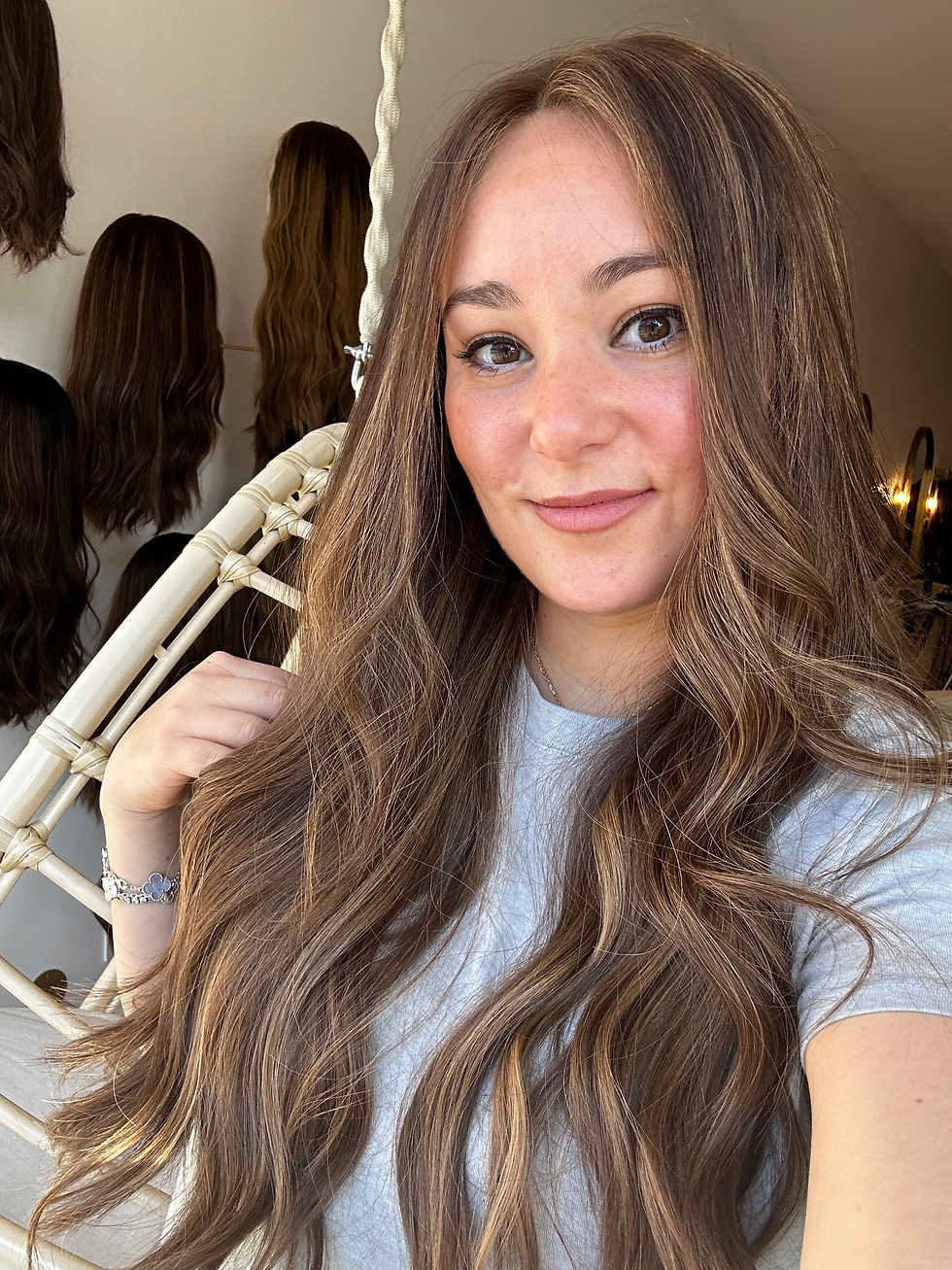 Thumbnail: LACE TOP WIG - LIGHT BROWN DIMENSIONAL 26" XS/S/M