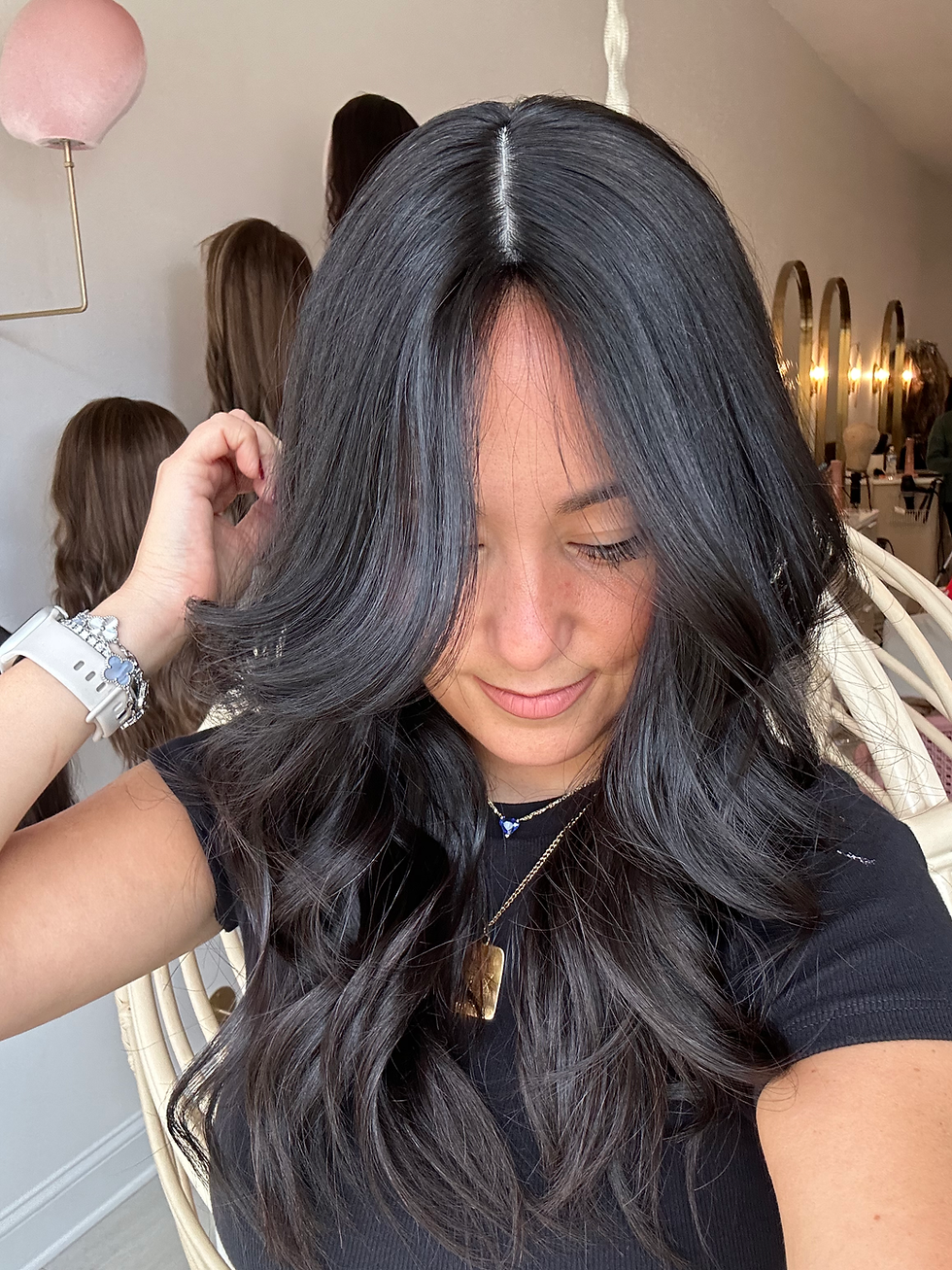 Thumbnail: TP34400-04/10/TP34397-99 : NATURAL SOFT BLACK WITH PRECUT CURTAIN BANG 10X11 21"