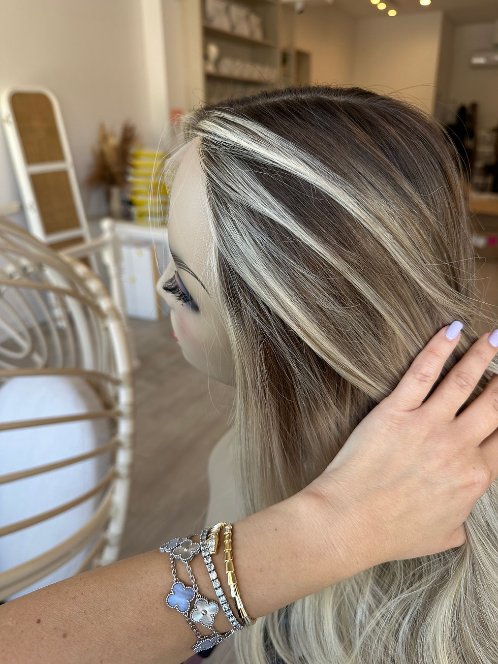 Thumbnail: LT8075: LACE TOP WIG - SMALL 22" - CUSTOM BLONDE