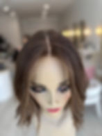 Thumbnail: LACE TOP WIG - BROWN X CARAMEL - 12" XS-L