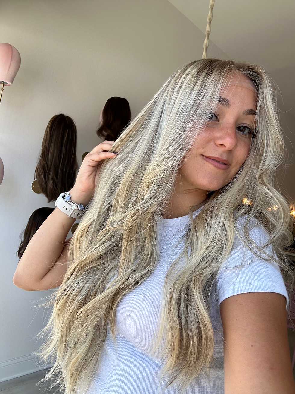 Thumbnail: LACE TOP WIG - PLATINUM DIMENSIONAL BLONDE 27-28” XS/S/M