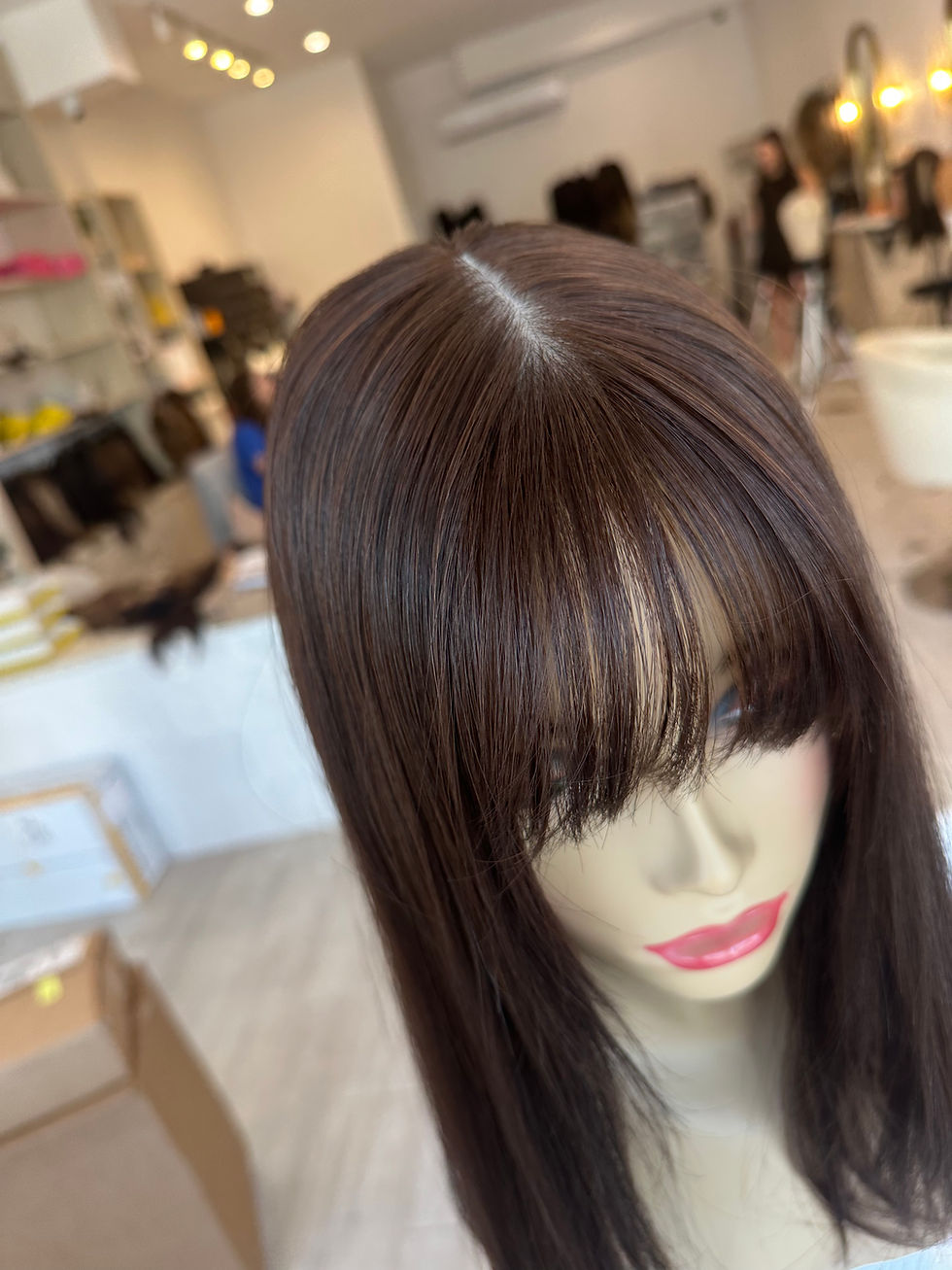 Thumbnail: TP37956-57/59: 7X8 17-18" NATURAL WARM DARK BROWN #3 PRECUT BANGS