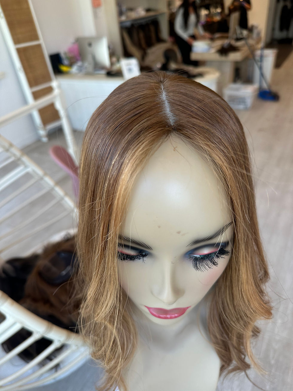 Thumbnail: TCP33641: 7x8 20” copper strawberry balayage 