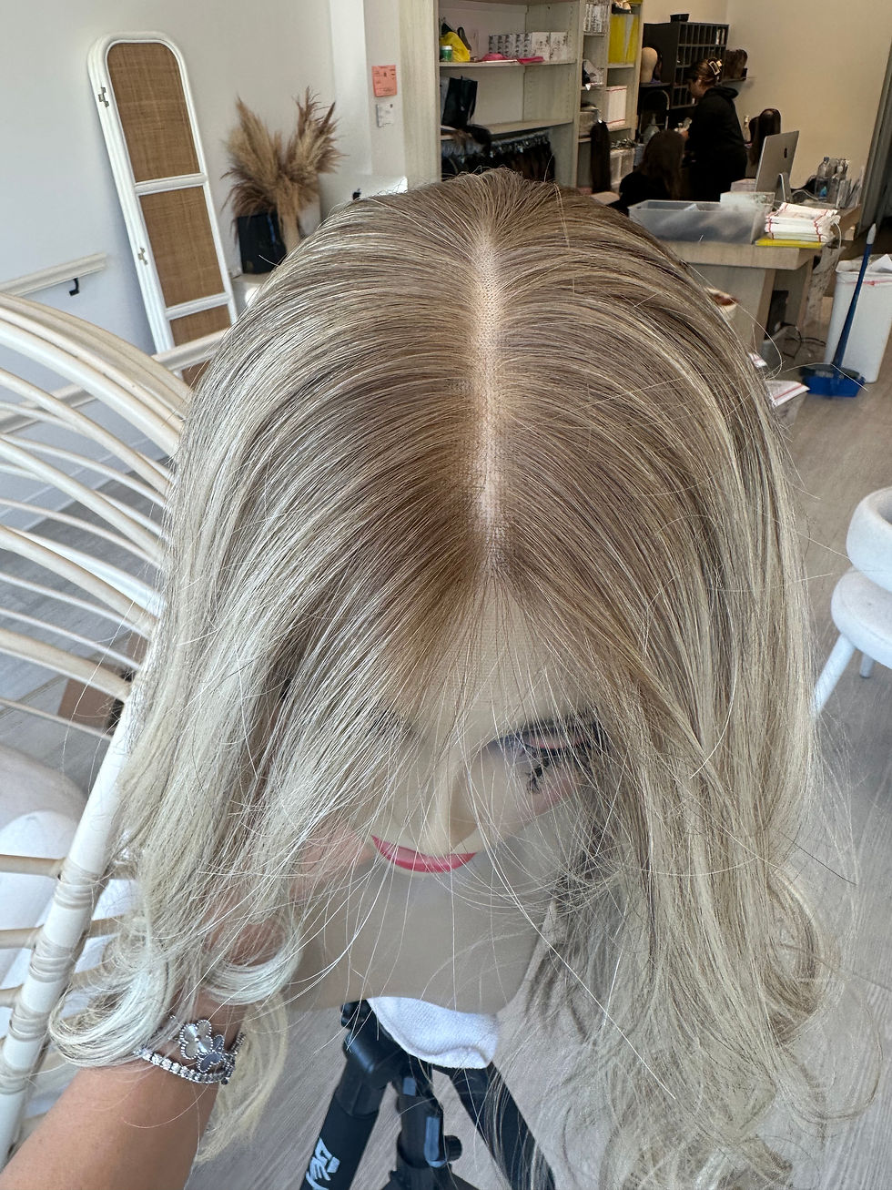 Thumbnail: LACE TOP WIG  PLATINUM DIMENSIONAL BLONDE XS/S/M 23-24"