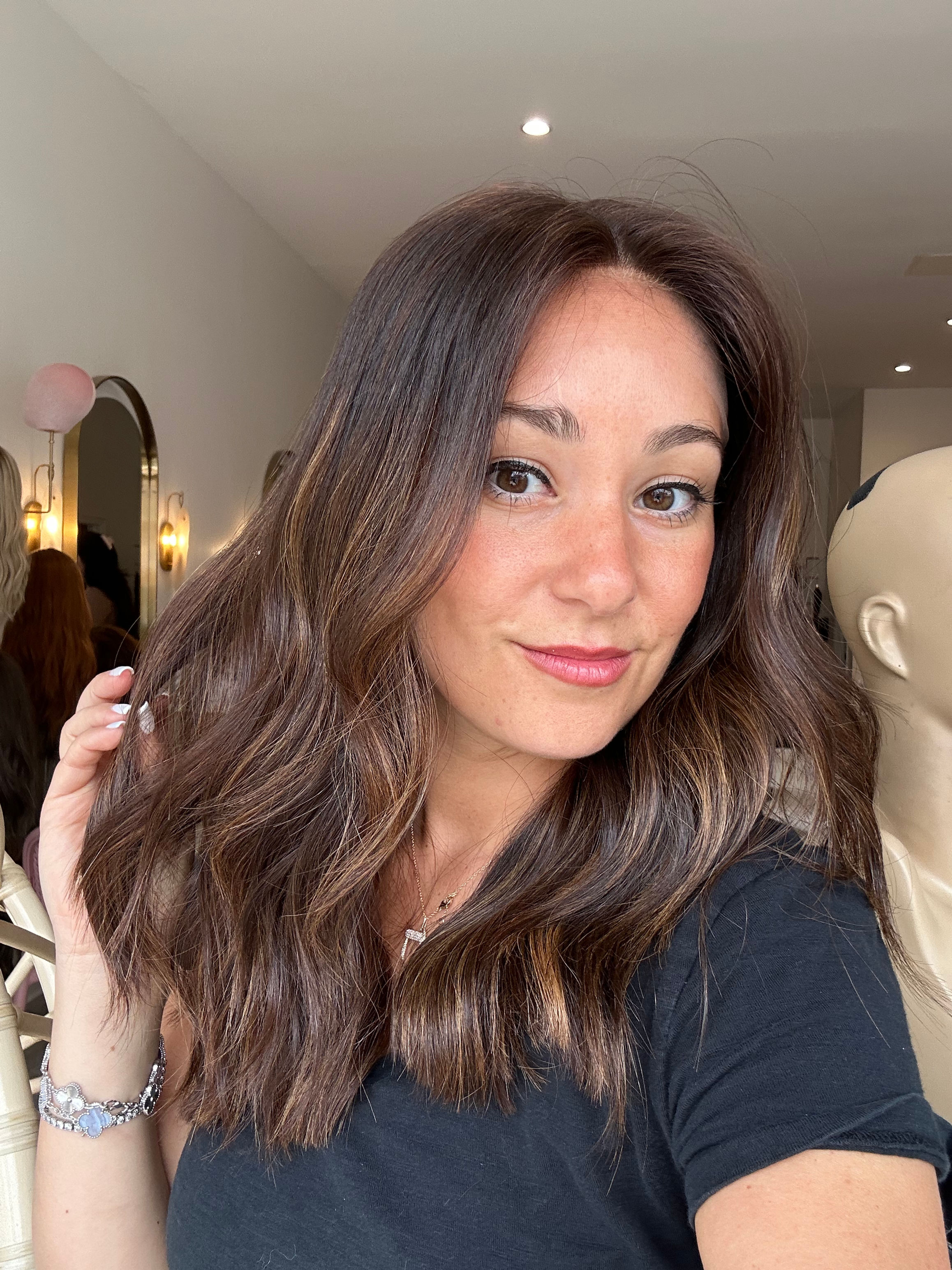 LT7023: LACE TOP WIG -SMALL- 18-20" NATURAL BROWN X WARM CARAMEL BALAYAGE