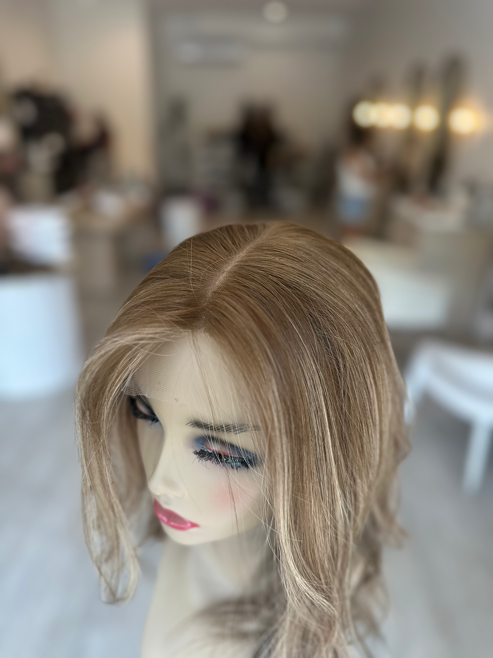 Thumbnail: LACE TOP WIG SOPHIE- HONEY LIGHT BROWN BALAYAGE - 20" XS/S/M