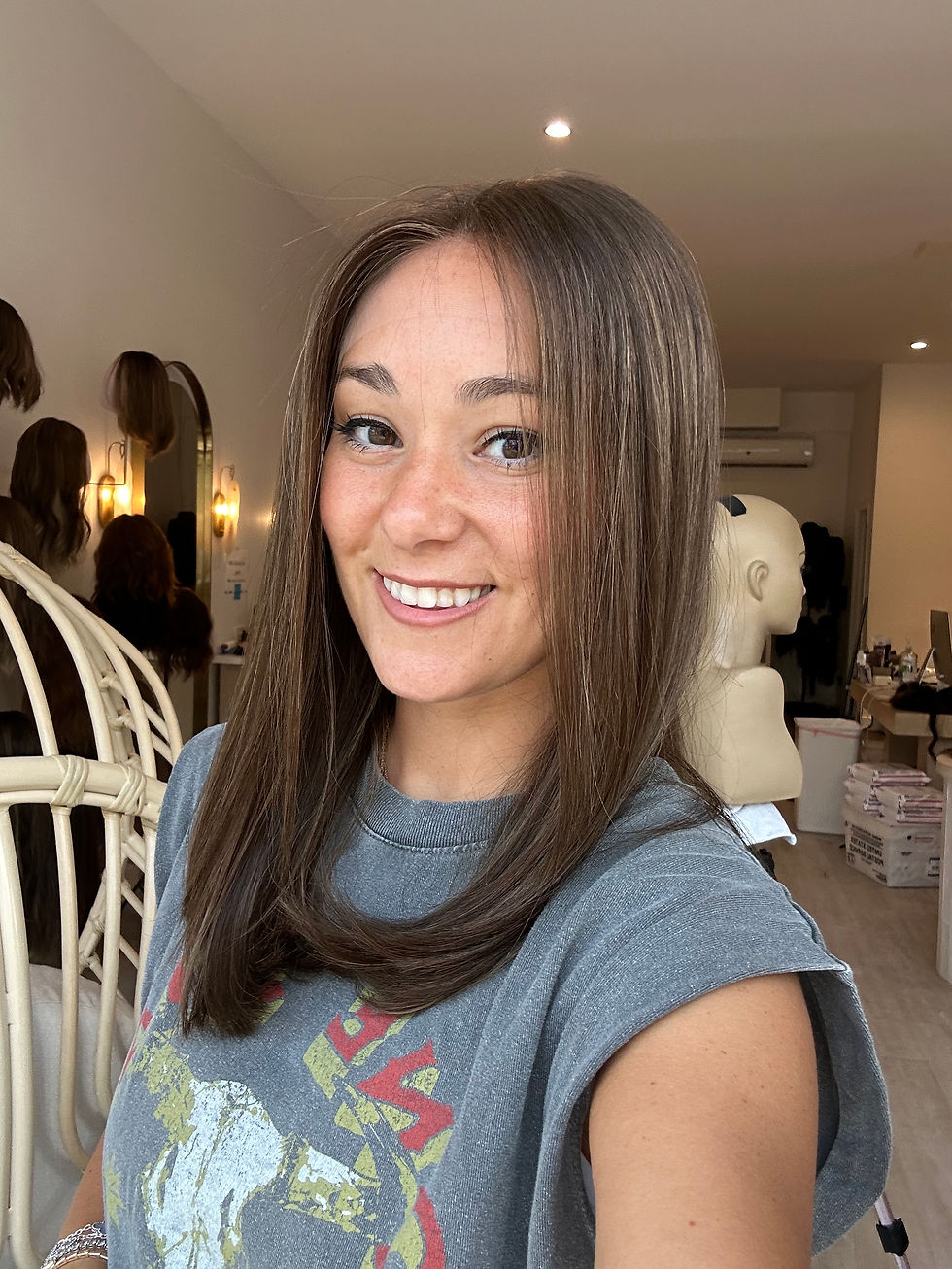 Thumbnail: LACE TOP FULL WIG - XXS/XS/S/M/L - 17-18" - MOUSSE