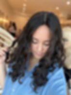 Thumbnail: Closed lace topper 7x8 16/20/24”  natural soft black wavy PERM
