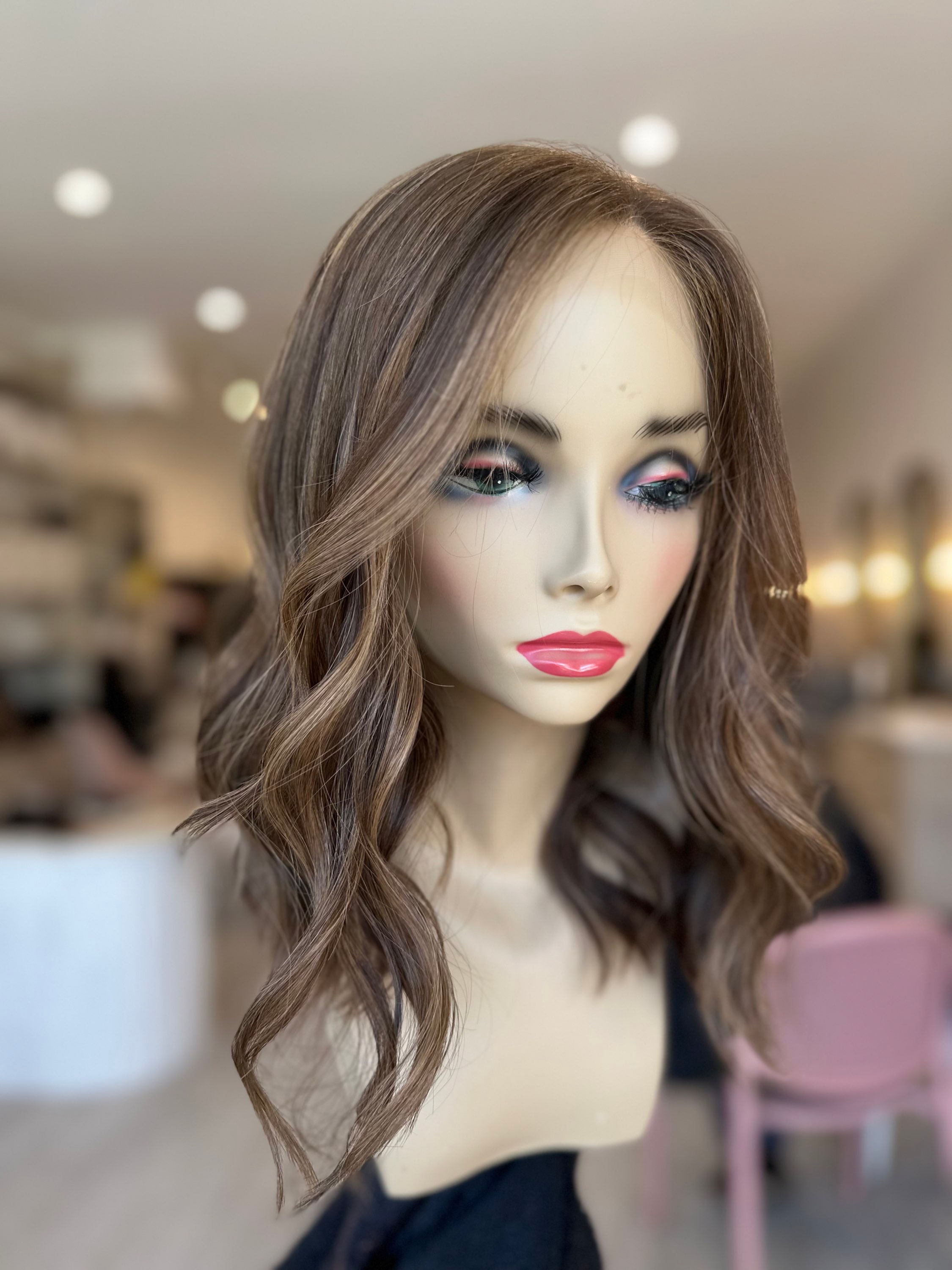 LACE TOP WIG - LIGHT DIMENSIONAL BROWN - XS/S/M 18"