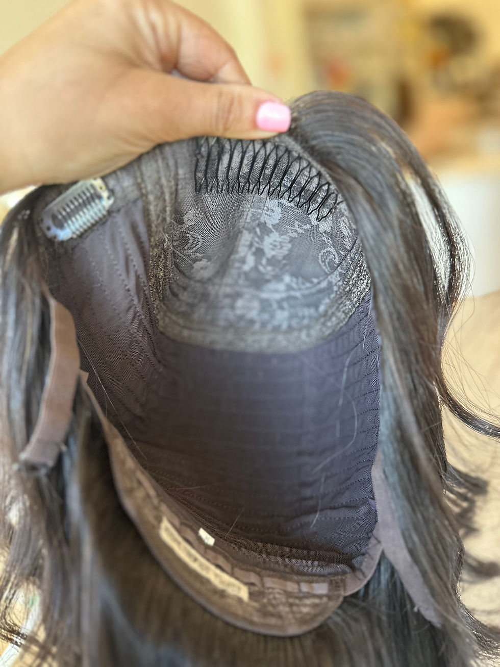 Thumbnail: SILK TOP WIG - NATURAL SOFT BLACK - 16” - S/M/L