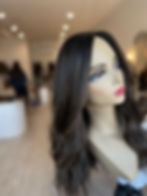 Thumbnail: STW37132/33: SILK TOP WIG XS/S- DARK LEXIE (BLACK ROOT) 21-22"