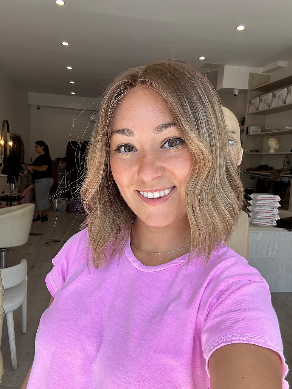 Thumbnail: LACE TOP WIG - CARAMEL BLONDE SWIRL 12" XS/S/M