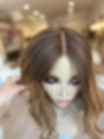 Thumbnail: CL33104: CLOSED LACE TOPPER COPPER OMBRE BALAYAGE 17"