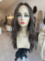 Thumbnail: LACE TOP WIG - DARK BROWN X CARAMEL XS-M 25-26"