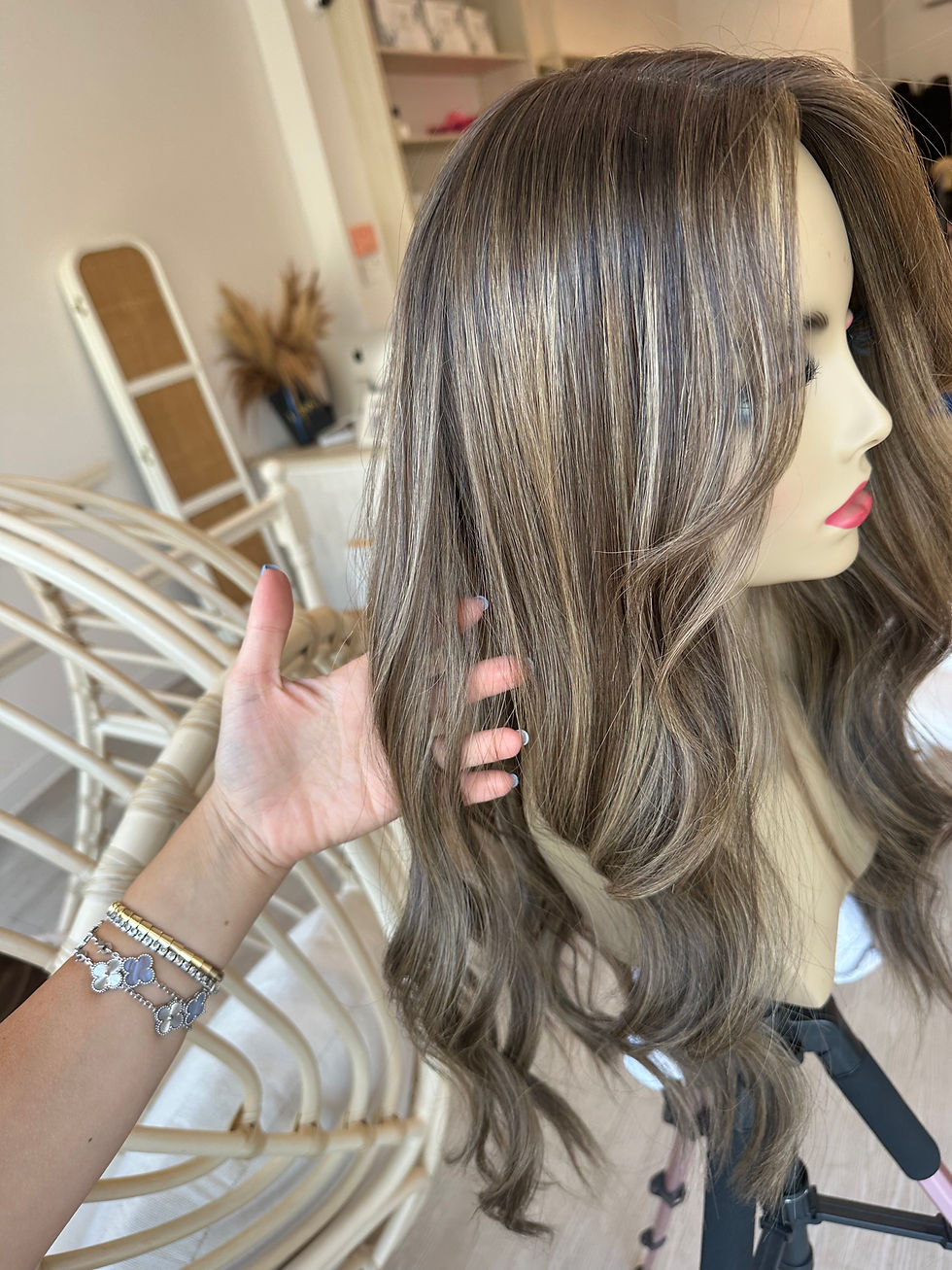 Thumbnail: TP35551-54: 9X9 24-25" LEXIE 4 SHORT ROOT (ASHY) LONGER CURTAIN BANG