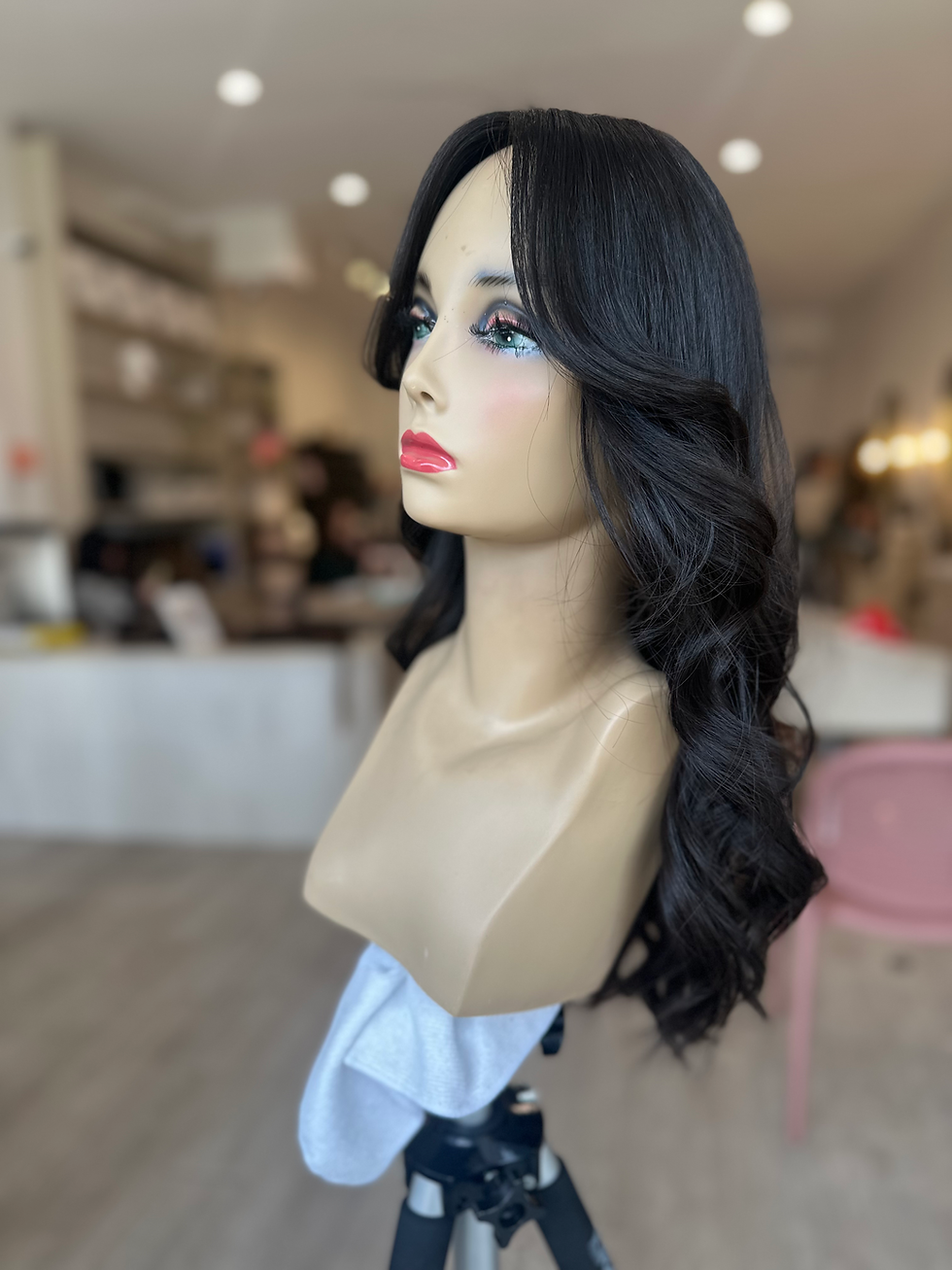 Thumbnail: TP34400-04/10/TP34397-99 : NATURAL SOFT BLACK WITH PRECUT CURTAIN BANG 10X11 21"