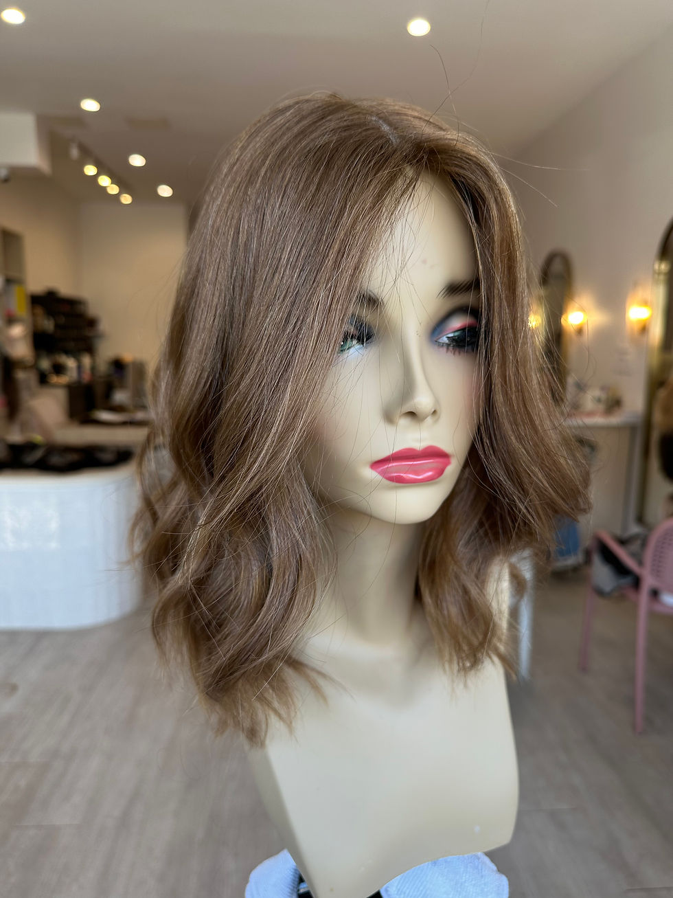 Thumbnail: V34259: VIRGIN EUROPEAN 8X9 14" CHESTNUT WARM LIGHT BROWN
