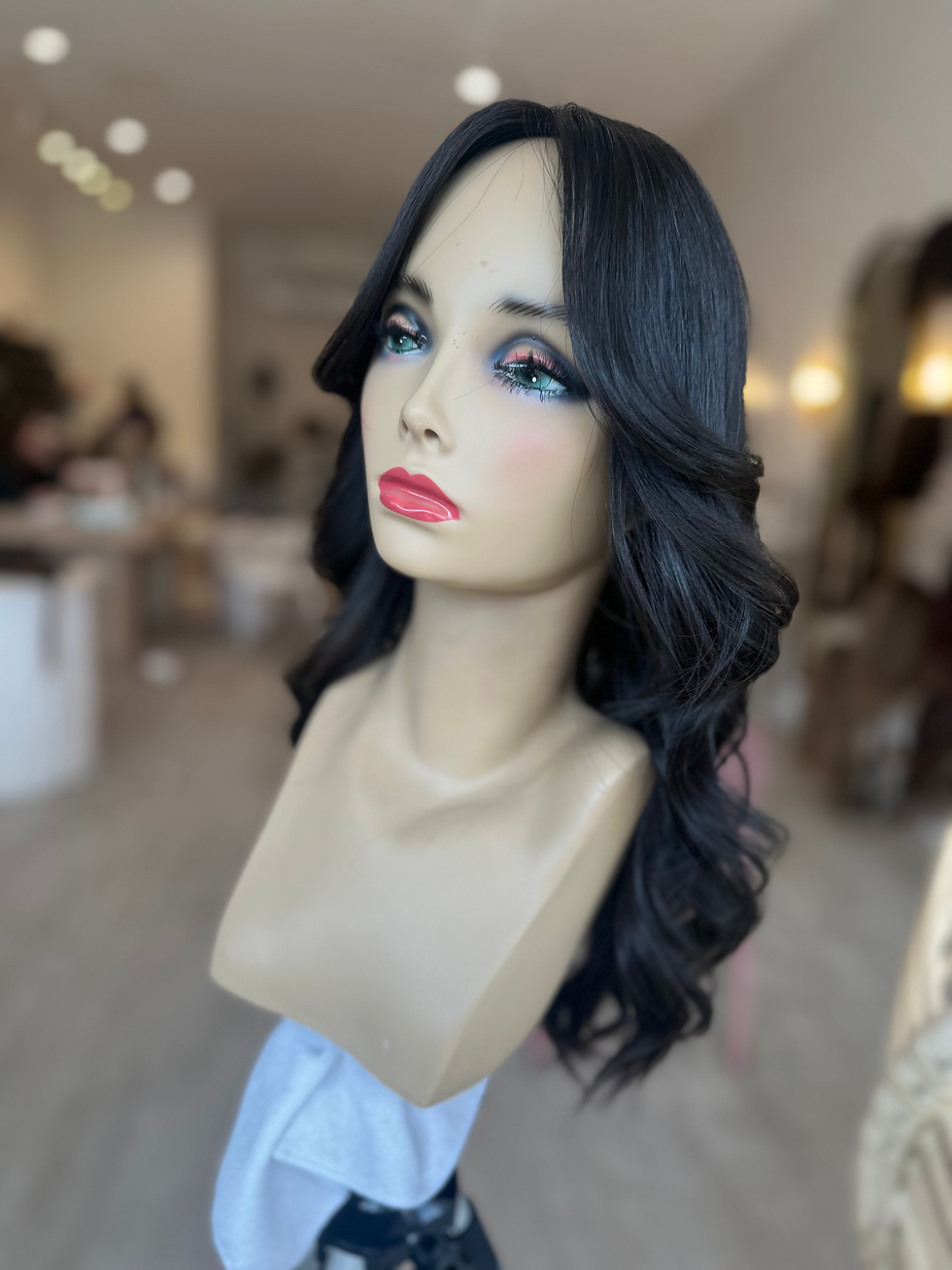 Thumbnail: TP34400-04/10/TP34397-99 : NATURAL SOFT BLACK WITH PRECUT CURTAIN BANG 10X11 21"