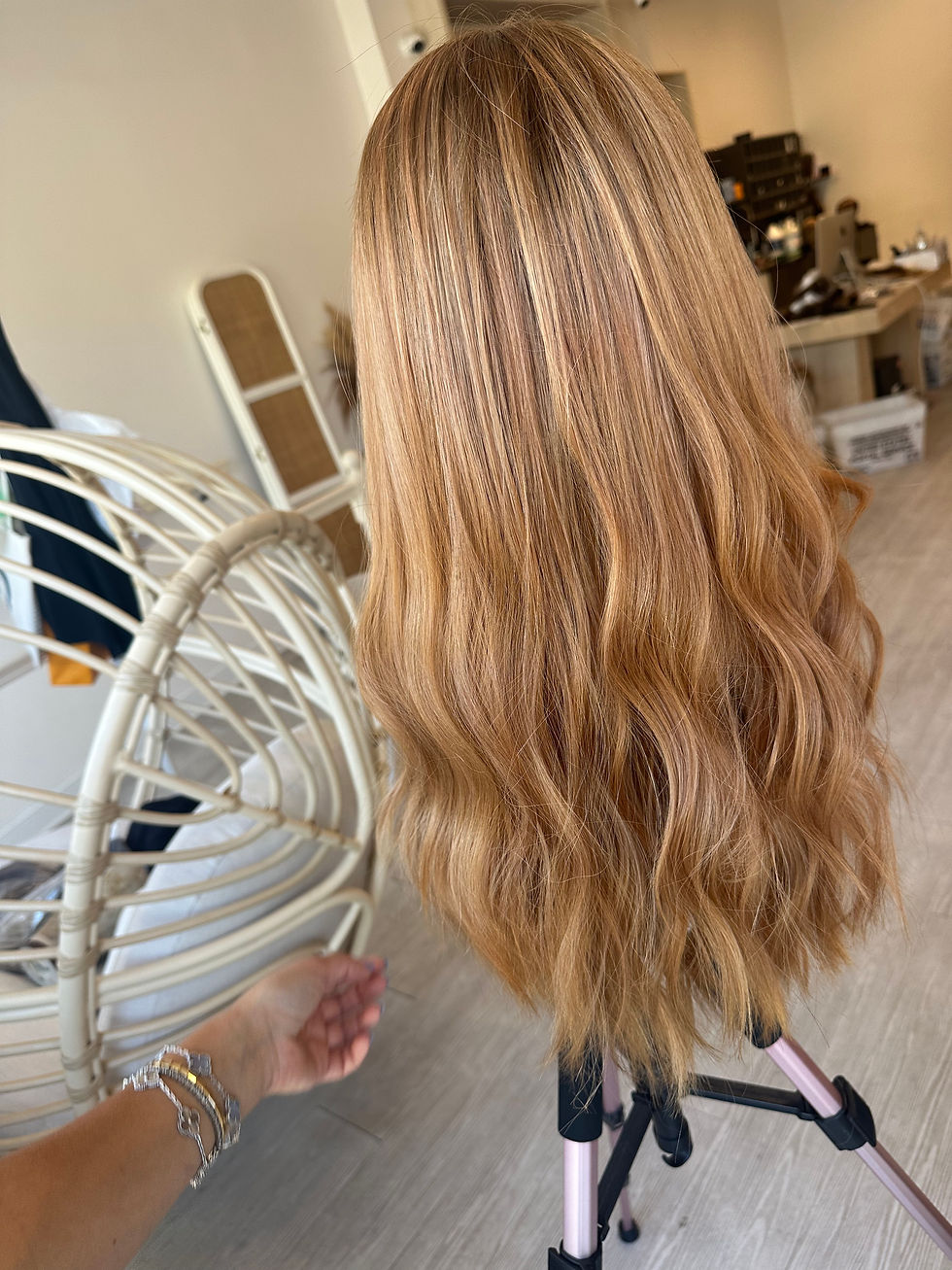 Thumbnail: LT8011: LACE TOP WIG - SMALL 24” - LIGHT GINGER COPPER