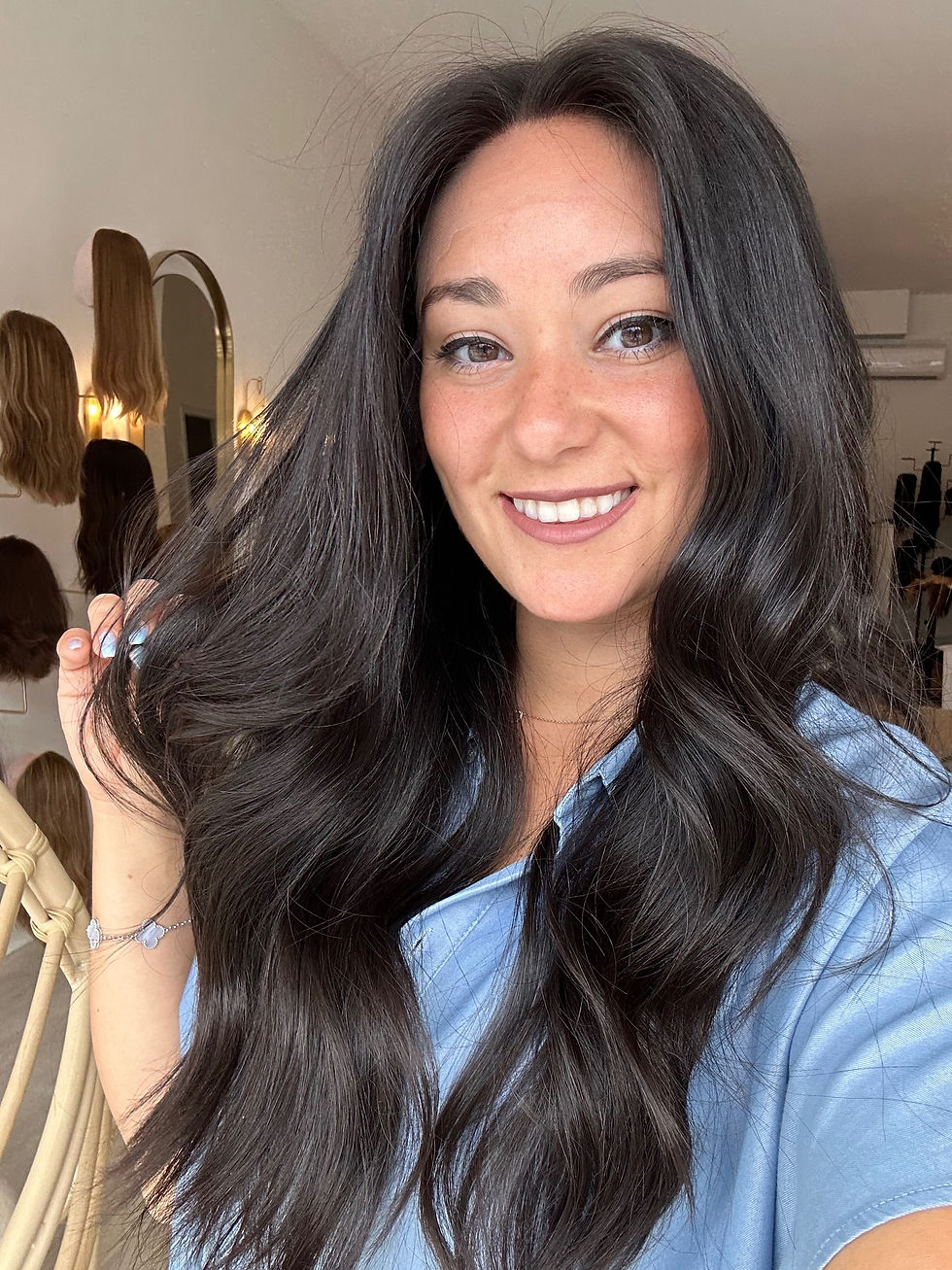 Thumbnail: LACE TOP WIG- 23-24” XS-L - NATURAL SOFT BLACK
