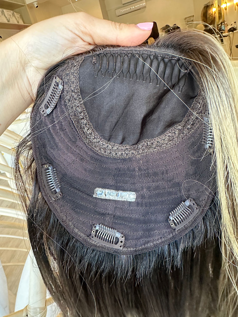 Thumbnail: TCP34635: 8X8 19" CUSTOM COLOR REVERSE BALAYAGE BROWN/BLONDE