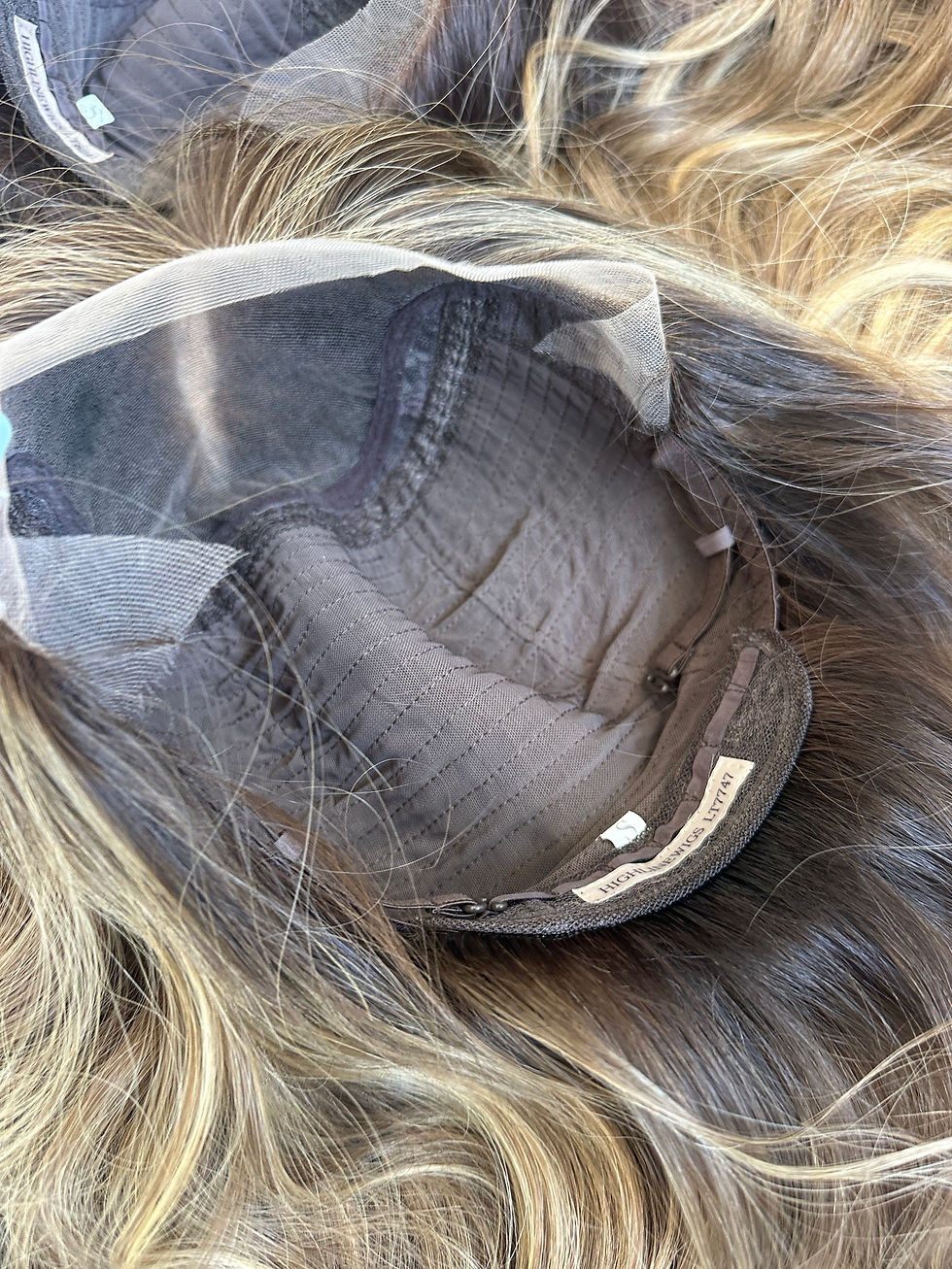 Thumbnail: LT7747: LACE TOP WIG - SMALL - 16" CUSTOM REVERSE BALAYAGE MED/LIGHT BROWN ROOT