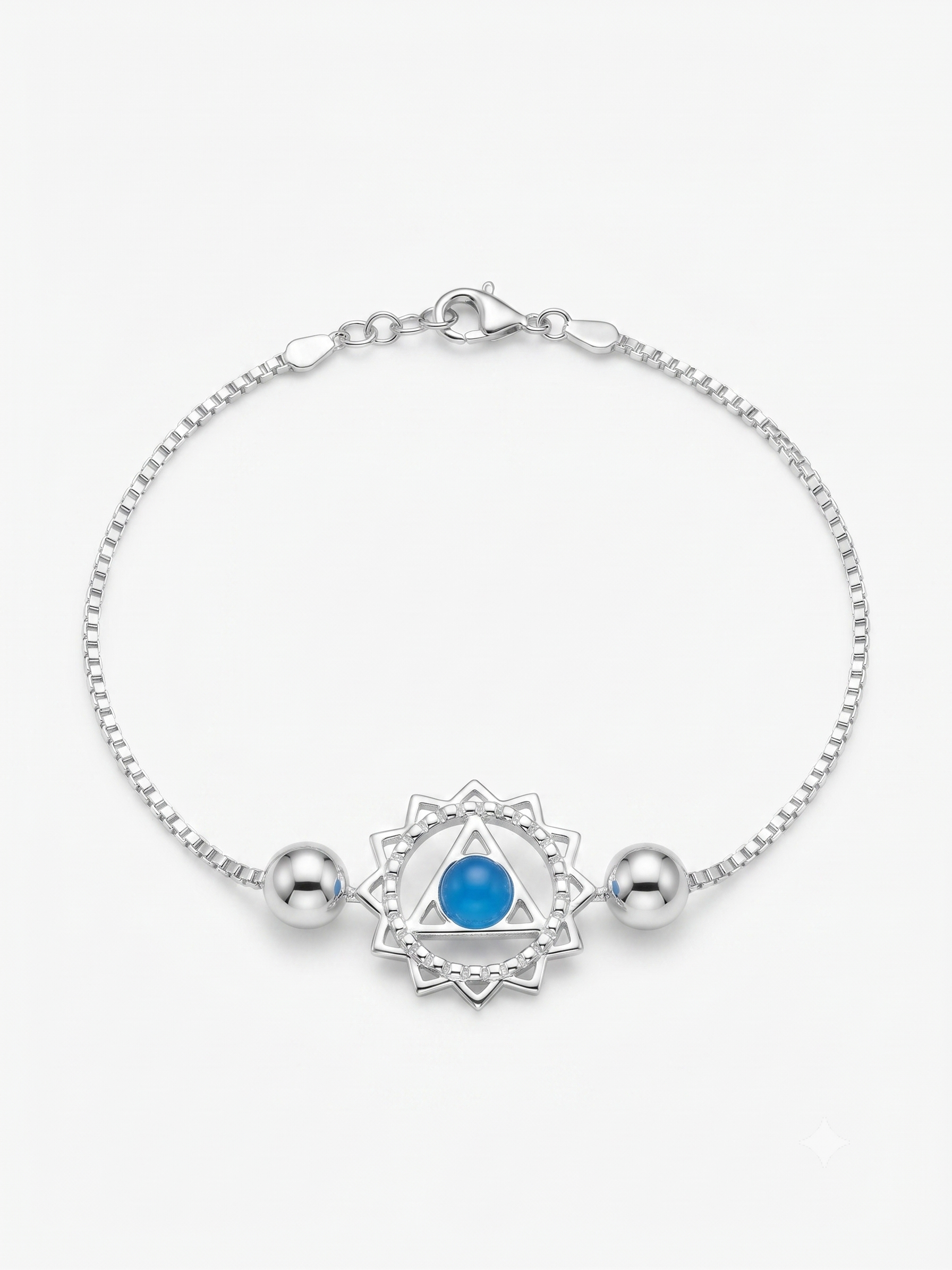 Ajna Chakra Sterling Silver Bracelet