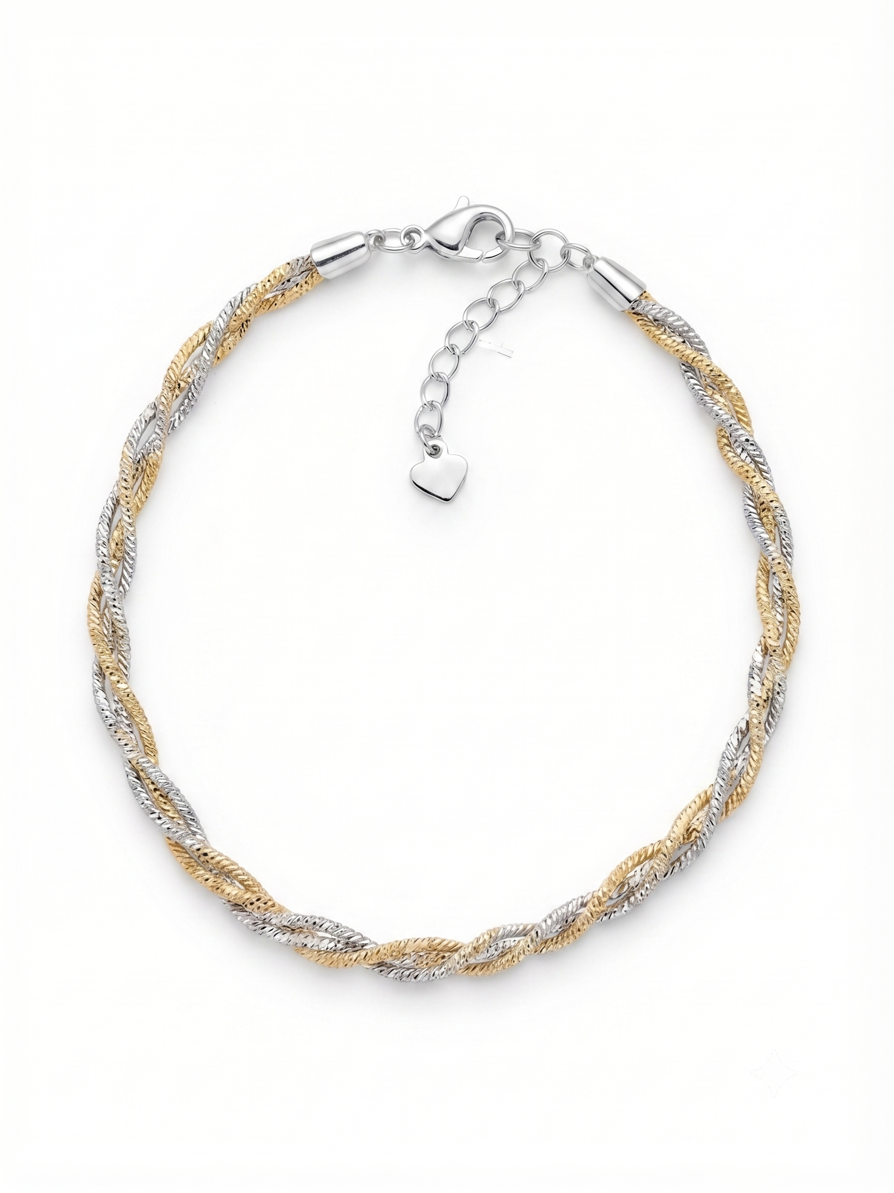 Two-Tone Twisted Rope Anklet