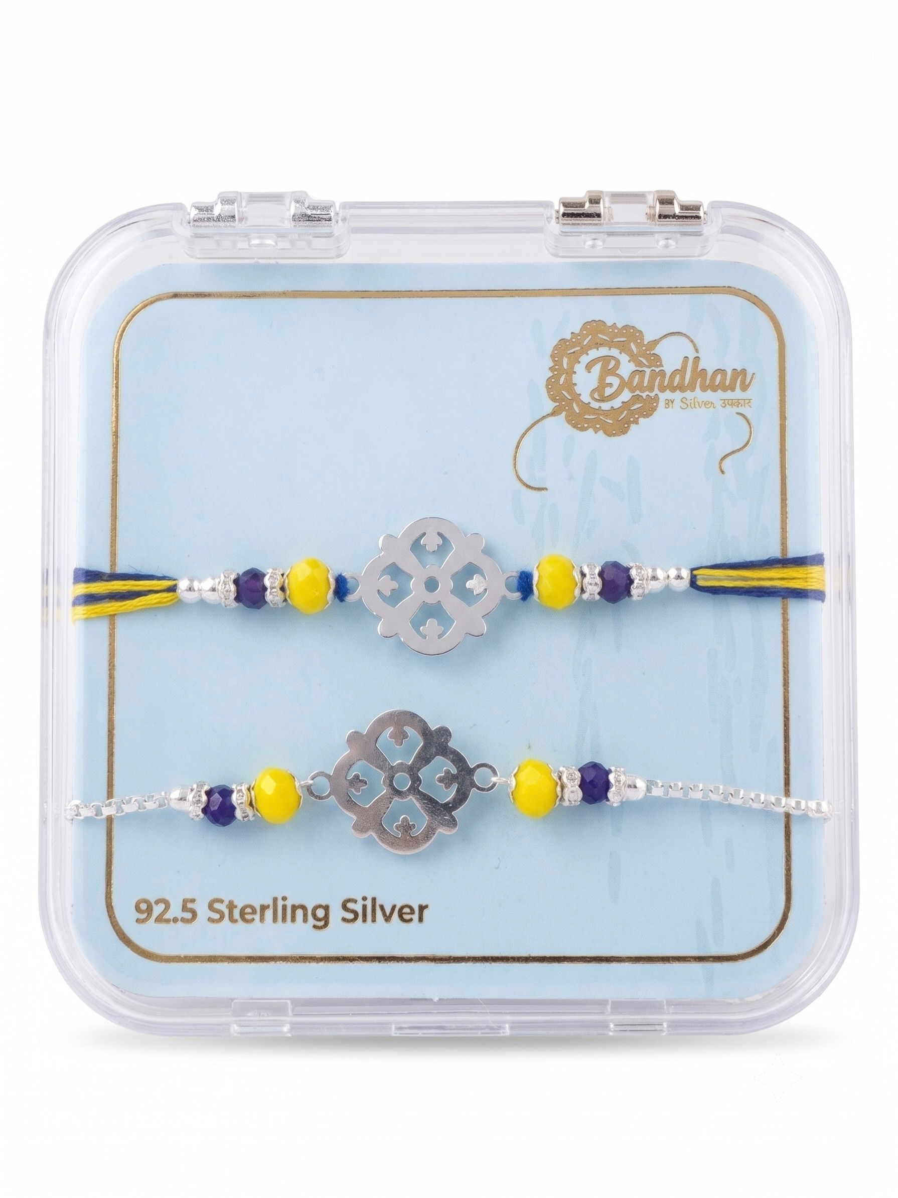 925 Sterling Silver Couple Rakhi